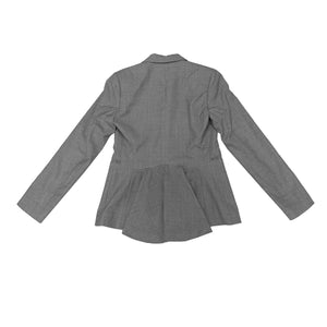 Aaron Esh - Peplum Cutaway Tailored Jacket - AW23 - GREY